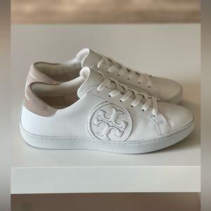 Tory Burch Leather Sneakers T Logo